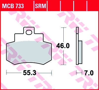 TRW Bremsbelagsatz MCB733 Bremsbeläge,Bremsklötze,Bremssteine,Bremsbeläge & Bremsbelagsatz,Bremsklötze & Bremsbelagsatz von TRW