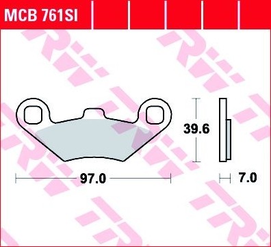 TRW Bremsbelagsatz MCB761SI Bremsbeläge,Bremsklötze,Bremssteine,Bremsbeläge & Bremsbelagsatz,Bremsklötze & Bremsbelagsatz von TRW