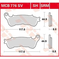 TRW Bremsbelagsatz MCB776 Bremsbeläge,Bremsklötze von TRW