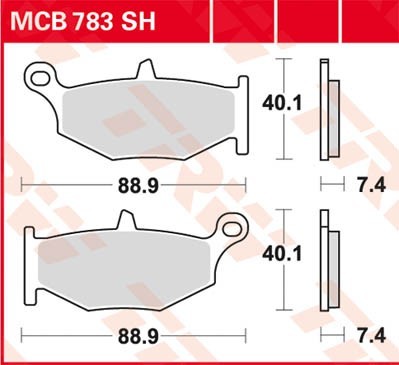 TRW Bremsbelagsatz MCB783SH Bremsbeläge,Bremsklötze,Bremssteine,Bremsbeläge & Bremsbelagsatz,Bremsklötze & Bremsbelagsatz von TRW