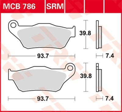 TRW Bremsbelagsatz MCB786SRM Bremsbeläge,Bremsklötze,Bremssteine,Bremsbeläge & Bremsbelagsatz,Bremsklötze & Bremsbelagsatz von TRW