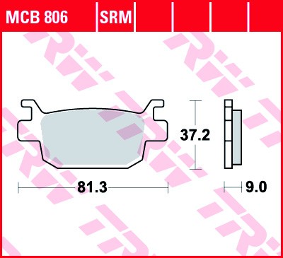 TRW Bremsbelagsatz MCB806SRM Bremsbeläge,Bremsklötze,Bremssteine,Bremsbeläge & Bremsbelagsatz,Bremsklötze & Bremsbelagsatz von TRW