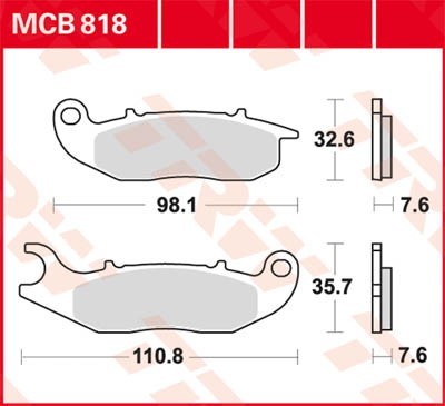 TRW Bremsbelagsatz MCB818 Bremsbeläge,Bremsklötze,Bremssteine,Bremsbeläge & Bremsbelagsatz,Bremsklötze & Bremsbelagsatz von TRW