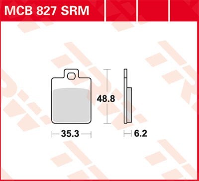 TRW Bremsbelagsatz MCB827SRM Bremsbeläge,Bremsklötze,Bremssteine,Bremsbeläge & Bremsbelagsatz,Bremsklötze & Bremsbelagsatz von TRW