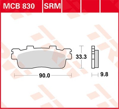 TRW Bremsbelagsatz MCB830SRM Bremsbeläge,Bremsklötze,Bremssteine,Bremsbeläge & Bremsbelagsatz,Bremsklötze & Bremsbelagsatz von TRW