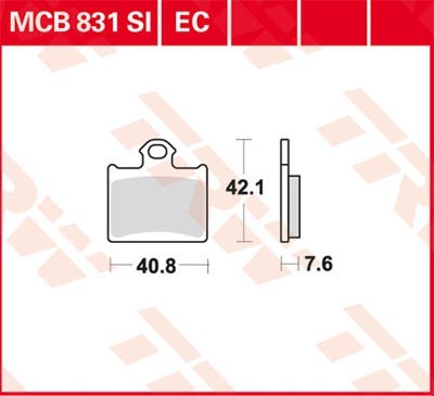 TRW Bremsbelagsatz MCB831EC Bremsbeläge,Bremsklötze,Bremssteine,Bremsbeläge & Bremsbelagsatz,Bremsklötze & Bremsbelagsatz von TRW