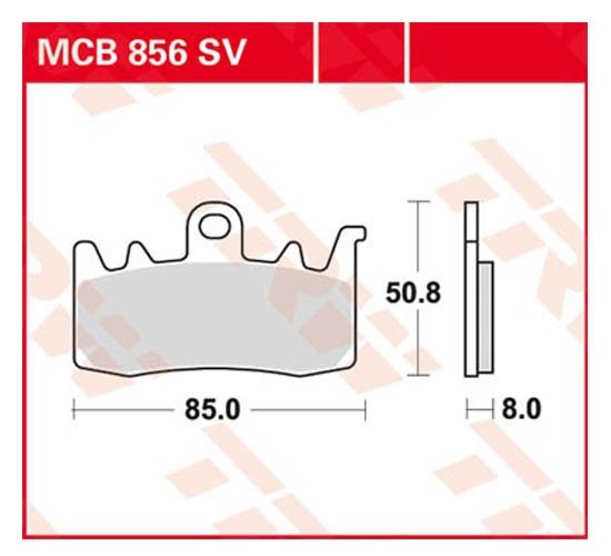 TRW Bremsbelagsatz MCB856SV Bremsbeläge,Bremsklötze,Bremssteine,Bremsbeläge & Bremsbelagsatz,Bremsklötze & Bremsbelagsatz von TRW