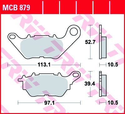 TRW Bremsbelagsatz MCB879 Bremsbeläge,Bremsklötze,Bremssteine,Bremsbeläge & Bremsbelagsatz,Bremsklötze & Bremsbelagsatz von TRW