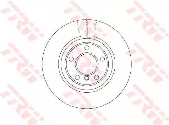 TRW Bremsscheibe BMW DF6616S 34116794429,34116896652,6794429 Bremsscheiben,Scheibenbremsen 6896652 von TRW