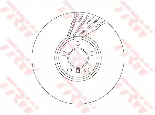 TRW Bremsscheibe BMW DF6622S 34116789543,6789543 Bremsscheiben,Scheibenbremsen von TRW