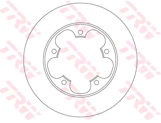 TRW Bremsscheibe FORD DF6748 1815599,BK312A315AB Bremsscheiben,Scheibenbremsen von TRW