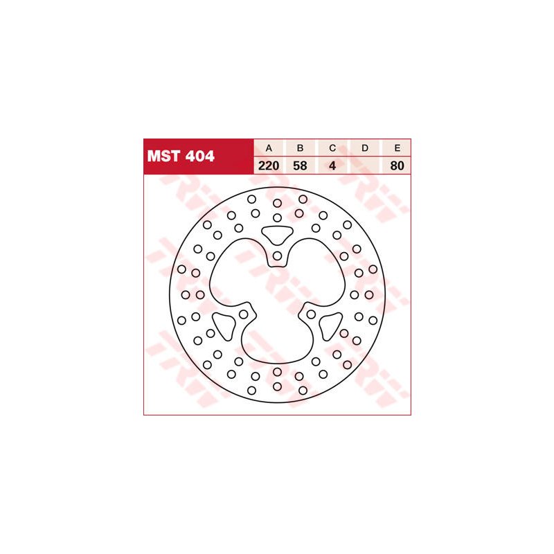 TRW Bremsscheibe Fix Round L/R MST404 von TRW