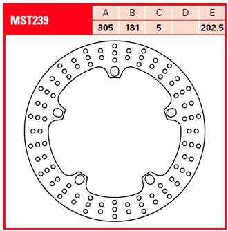 TRW Bremsscheibe MST239 Bremsscheiben,Scheibenbremsen von TRW