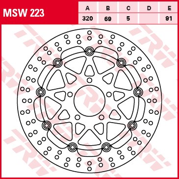 TRW Bremsscheibe MSW223 Bremsscheiben,Scheibenbremsen von TRW