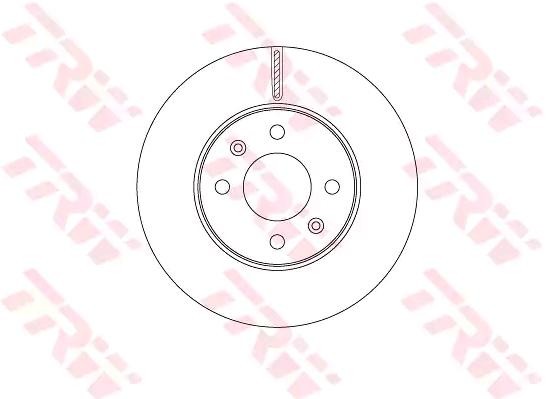 TRW Bremsscheibe HYUNDAI,KIA DF6794 51712C8000,51712C8000 Bremsscheiben,Scheibenbremsen von TRW