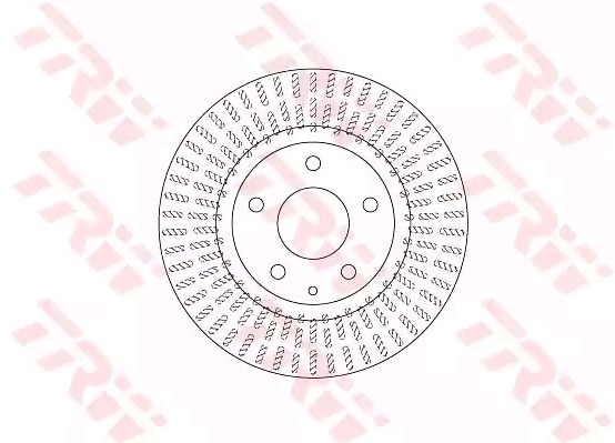 TRW Bremsscheibe MAZDA DF6731 BJT233251A,B45G33251A Bremsscheiben,Scheibenbremsen von TRW