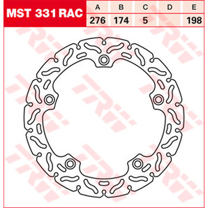 TRW Bremsscheiben Racing, Hinten Klappbar, windschnittig von TRW