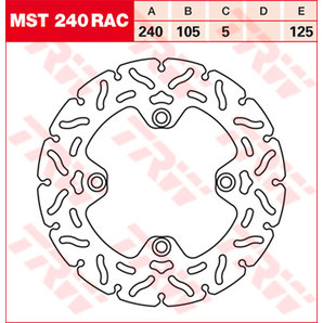 TRW Bremsscheiben Racing, Hinten Klappbar, windschnittig von TRW