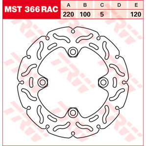 TRW Bremsscheiben Racing, Hinten Klappbar, windschnittig von TRW