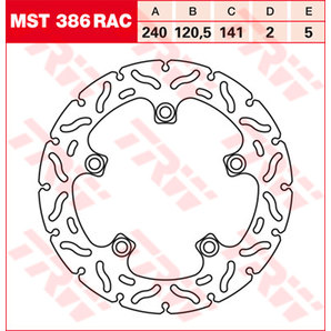 TRW Bremsscheiben Racing, Hinten Klappbar, windschnittig von TRW