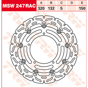 TRW Bremsscheiben Racing Vorne Klappbar, windschnittig von TRW