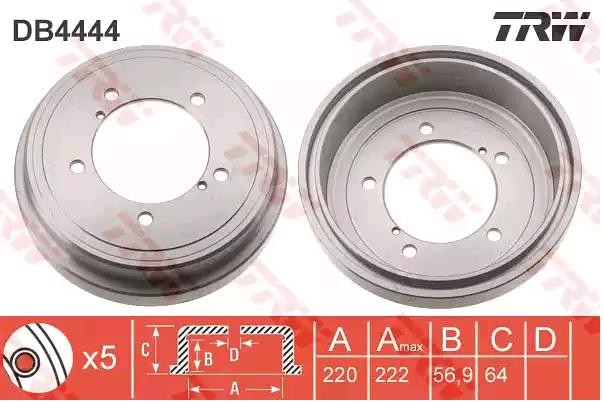 TRW Bremstrommel SUZUKI DB4444 4351167D01 von TRW