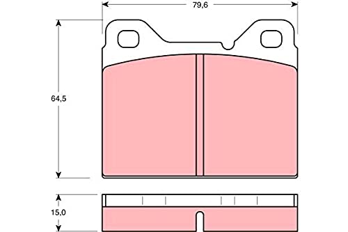 TRW GDB1065 Bremsbelag - (4-teilig) von TRW