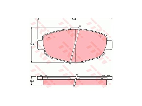 TRW GDB1184 Bremsbelag - (4-teilig) von TRW