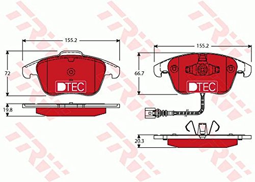 TRW GDB1762DTE Bremsbeläge von TRW