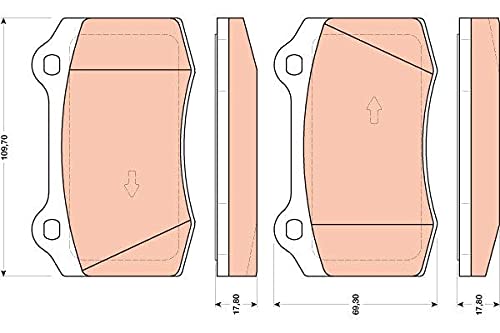 TRW GDB1772 Bremsbelag - (4-teilig) von TRW