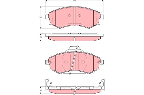 TRW GDB3283 Bremsbelagsatz, Scheibenbremse - (4-teilig) von TRW