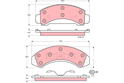 TRW GDB4013 Bremsbelag - (4-teilig) von TRW