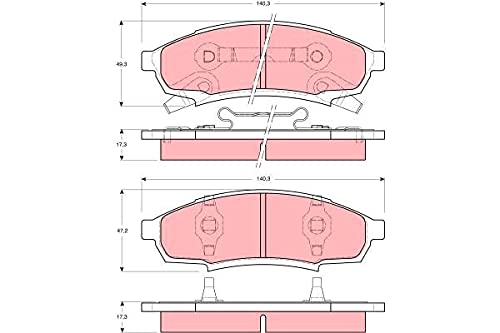 TRW GDB4014 Bremsbelag - (4-teilig) von TRW