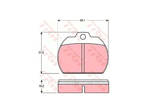 TRW GDB591 Bremsbelagsatz, Scheibenbremse - (4-teilig) von TRW