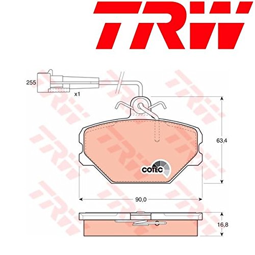 TRW GDB833 Bremsbelag von TRW