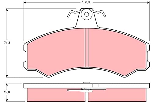 TRW GDB846 Bremsbelag - (4-teilig) von TRW