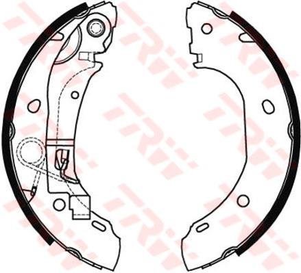 TRW Automotive AfterMarket GS8472 Bremsbacke von TRW