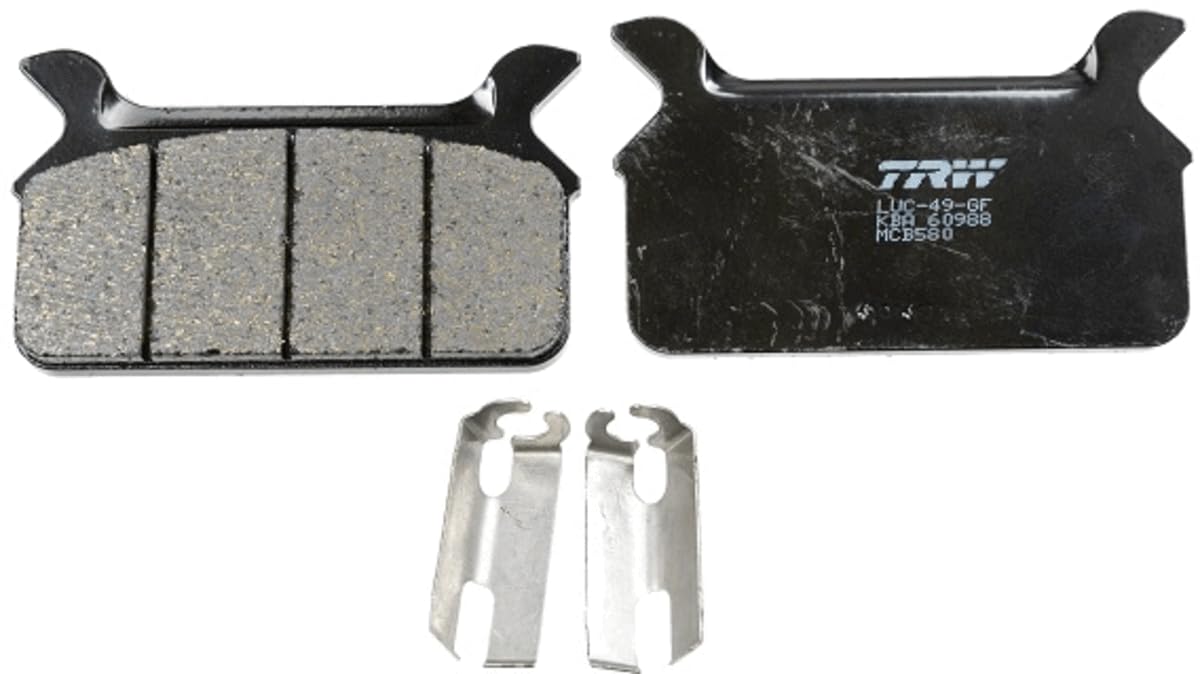 TRW MCB580 Organic Allround Bremsbelagsatz für Harley-Davidson FLHT 1996-2010 Hinterachse und andere Motorräder von TRW