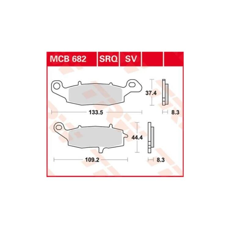 TRW Motorrad Bremsbel?ge vorne Kawasaki KLR VN Z Suzuki DL GSR GSX SV VX von TRW