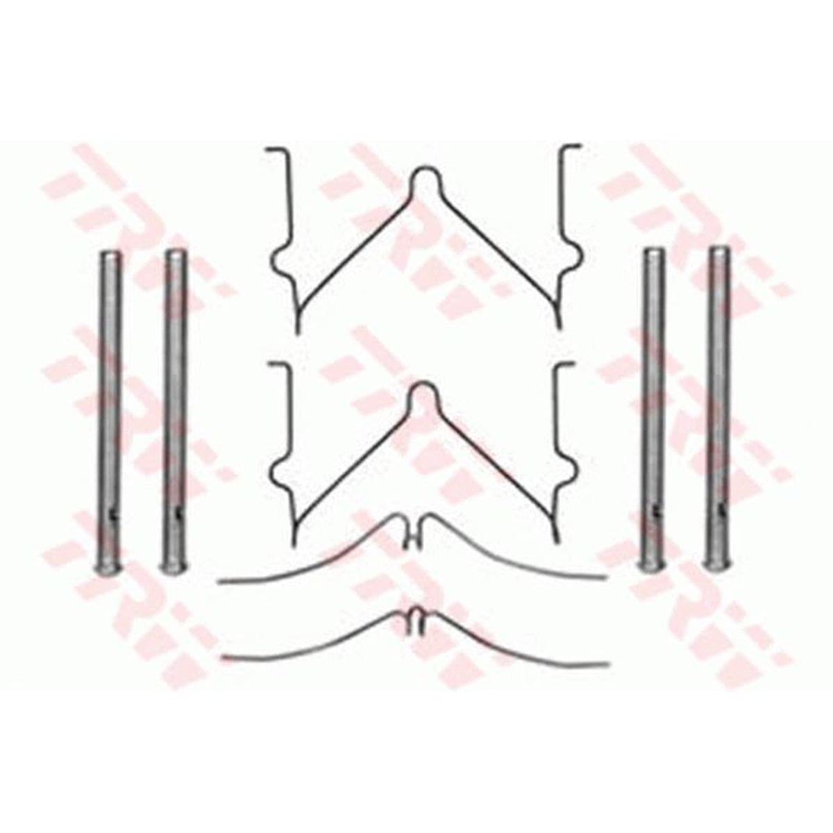 TRW PFK288 Zubehörsatz, Scheibenbremsbelag - (4-teilig) von TRW