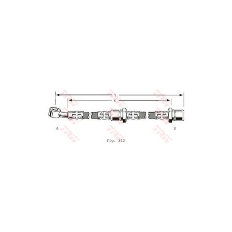 TRW PHD213 Bremsschlauch von TRW