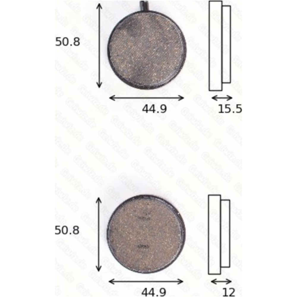 Trw 1000std bremsklötze scheibenbremsbeläge mcb 014 mit abe von TRW