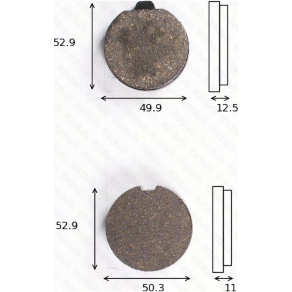 Trw 1014std bremsklötze scheibenbremsbeläge mcb 070 mit abe von TRW