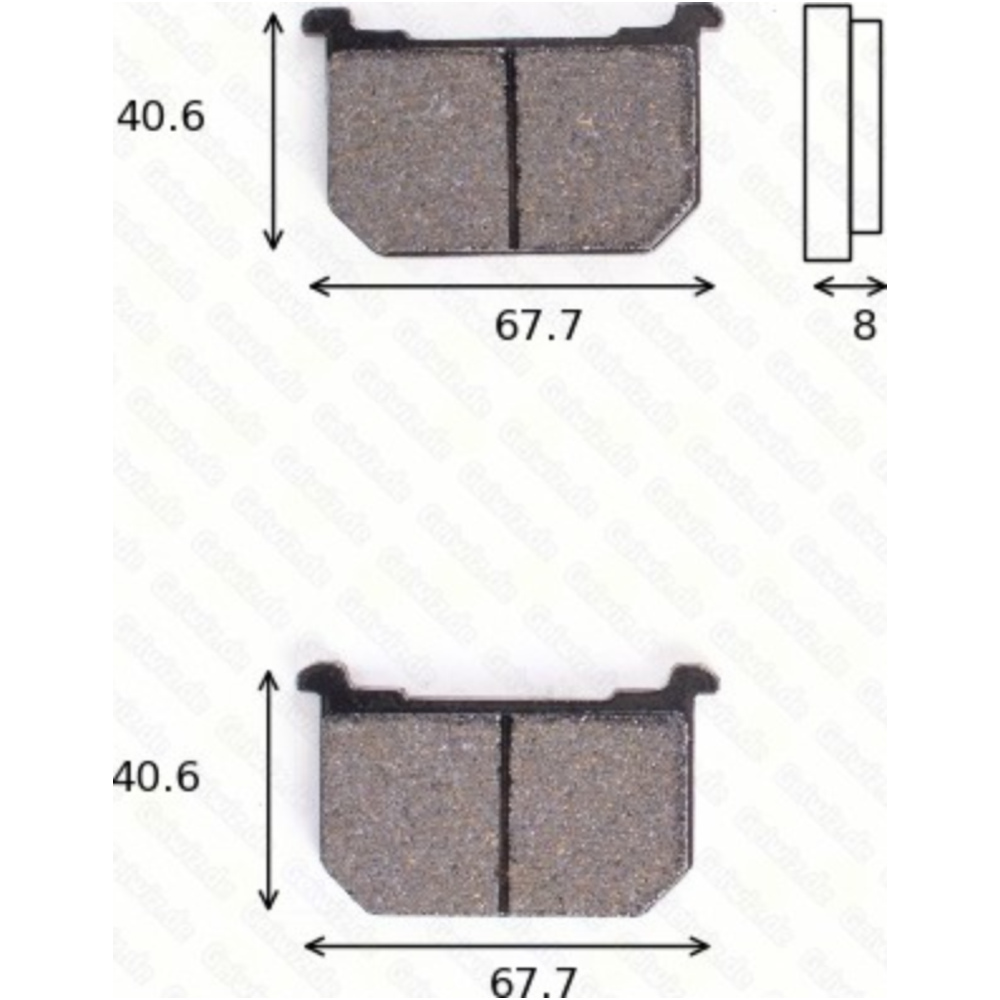 Trw 1040std bremsklötze scheibenbremsbeläge mcb 515 mit abe von TRW