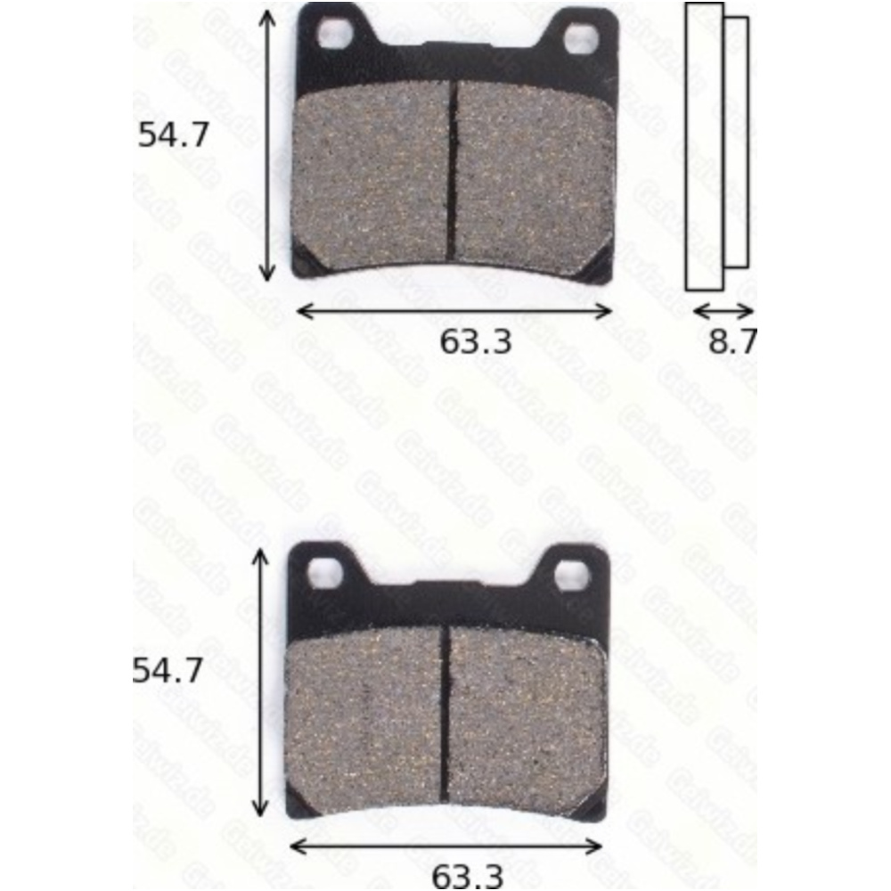 Trw 1055std bremsklötze scheibenbremsbeläge mcb 530 mit abe von TRW