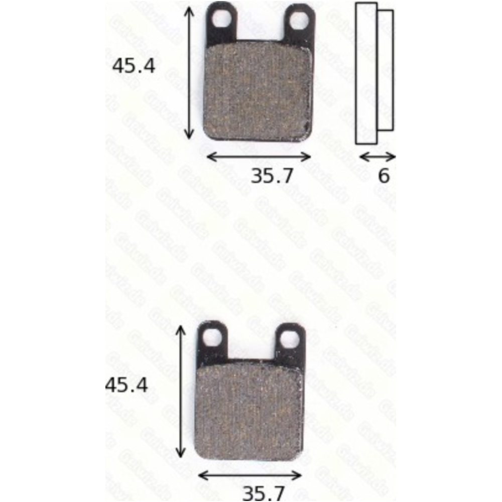 Trw 1062std bremsklötze scheibenbremsbeläge mcb 535 mit abe von TRW