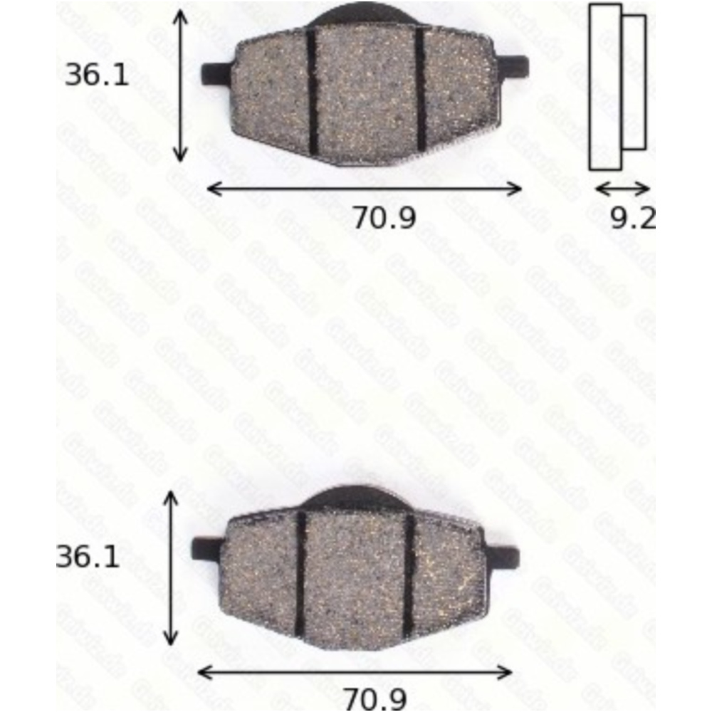 Trw 1066std bremsklötze scheibenbremsbeläge mcb 539 mit abe von TRW