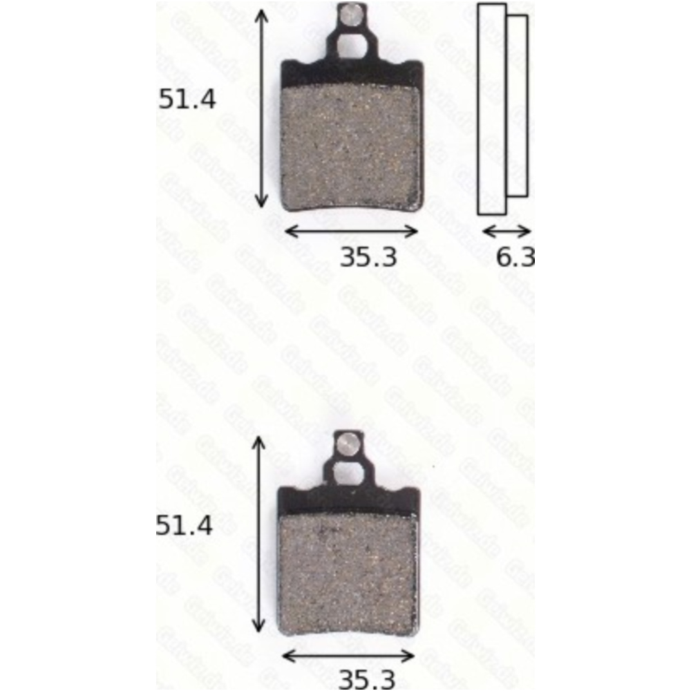 Trw 1078std bremsklötze scheibenbremsbeläge mcb 552 mit abe von TRW