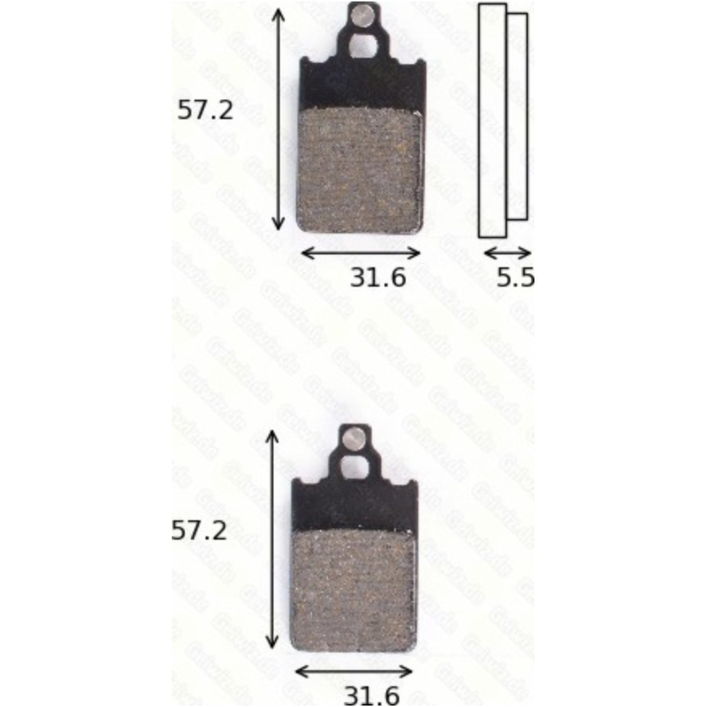 Trw 1101std bremsklötze scheibenbremsbeläge mcb 578 mit abe von TRW