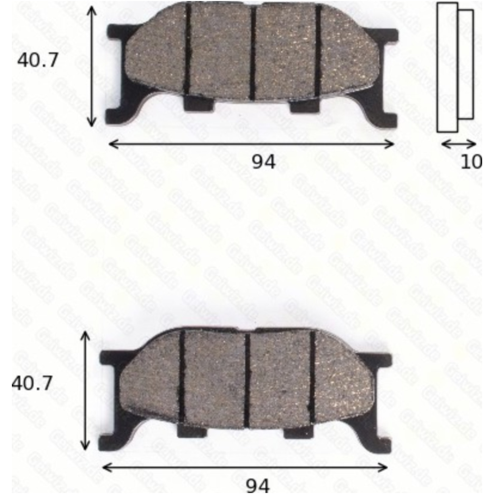 Trw 1172std bremsklötze scheibenbremsbeläge mcb 666 mit abe von TRW